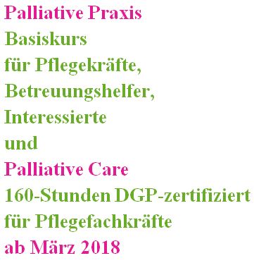 Palliativ Kurs 2018-2019